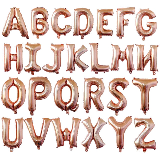 Custom foil alphabets